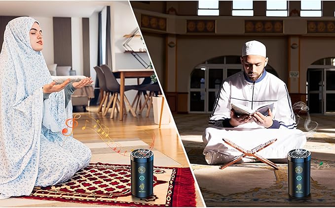 Brûleur d'encens électrique 2 en 1 avec haut-parleur Quran