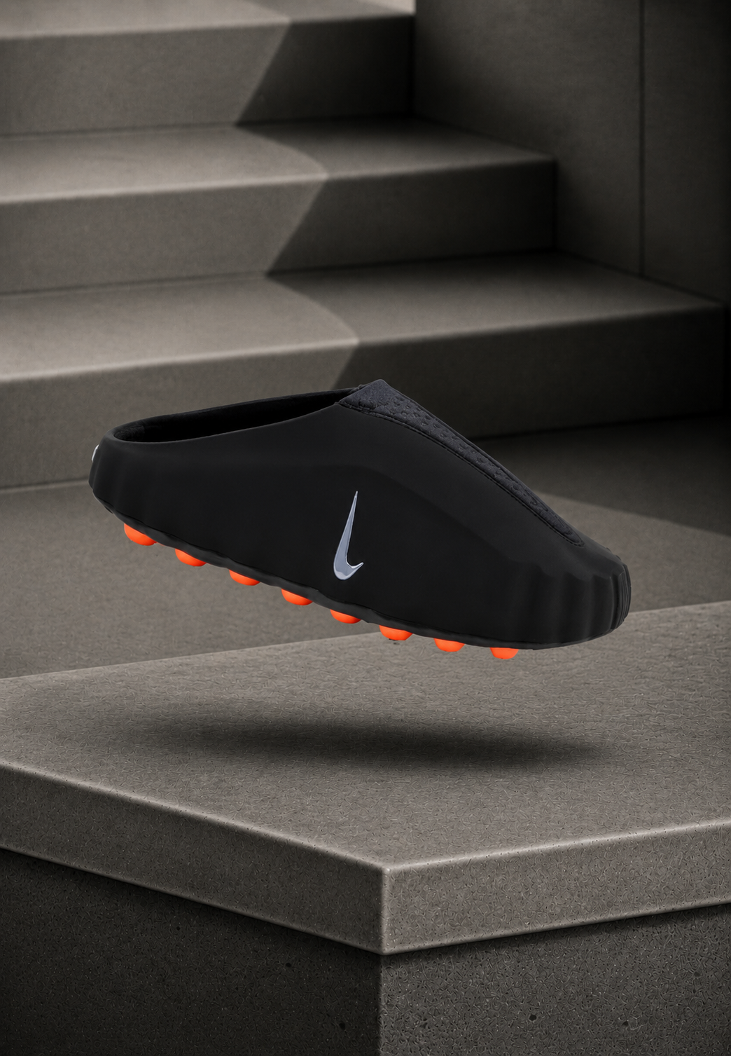 Nike Mind 001 — Mule Noir / Orange