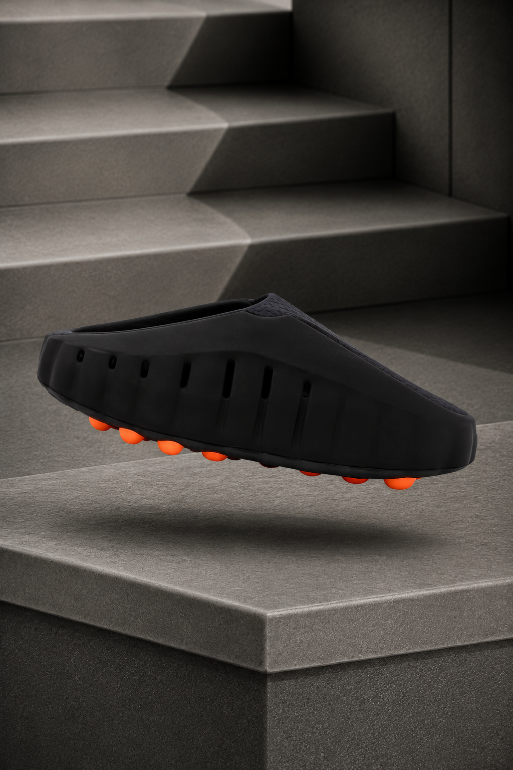 Nike Mind 001 — Mule Noir / Orange