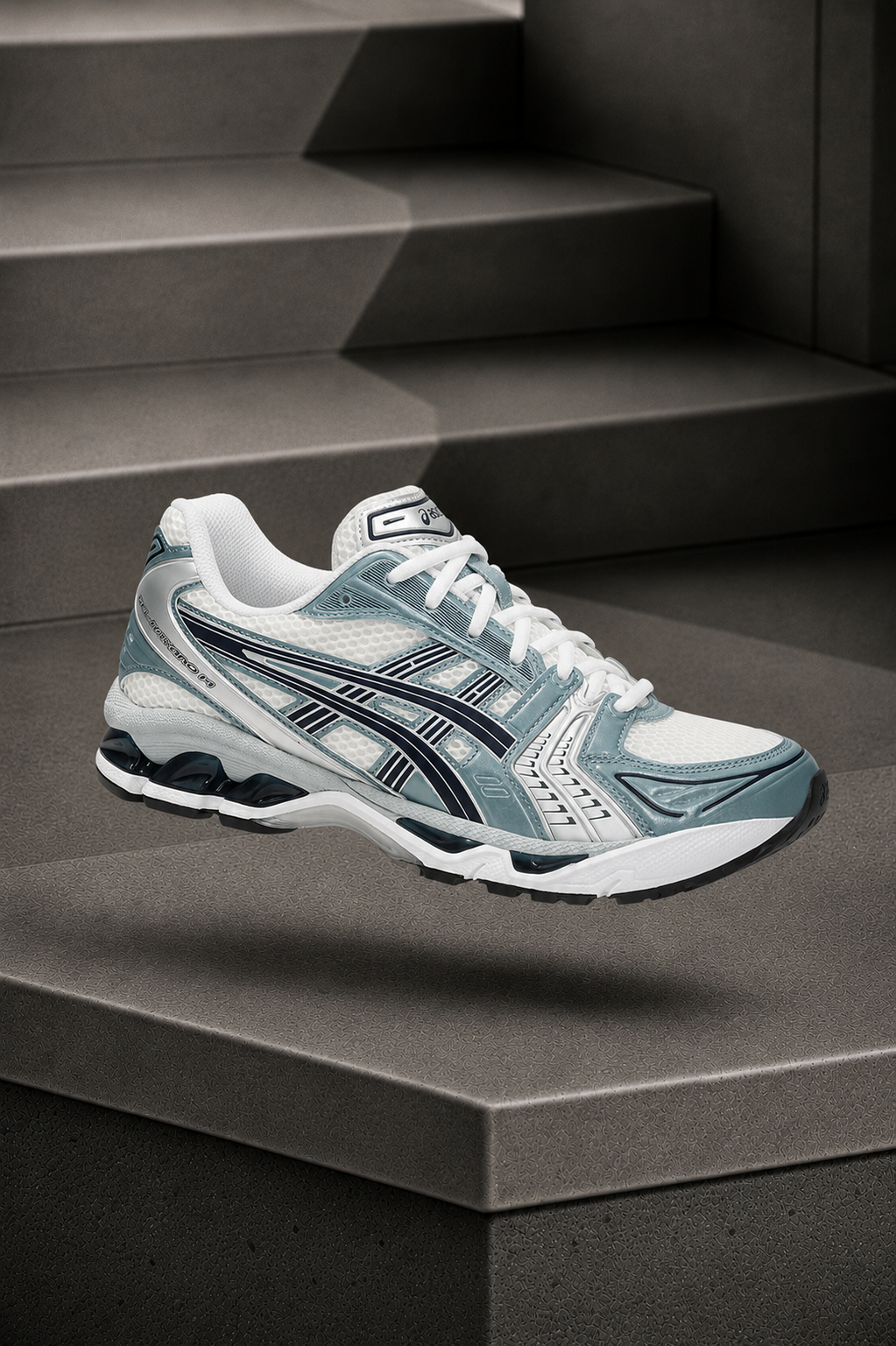 ASICS Gel-Kayano 14 — White / Fjord Grey