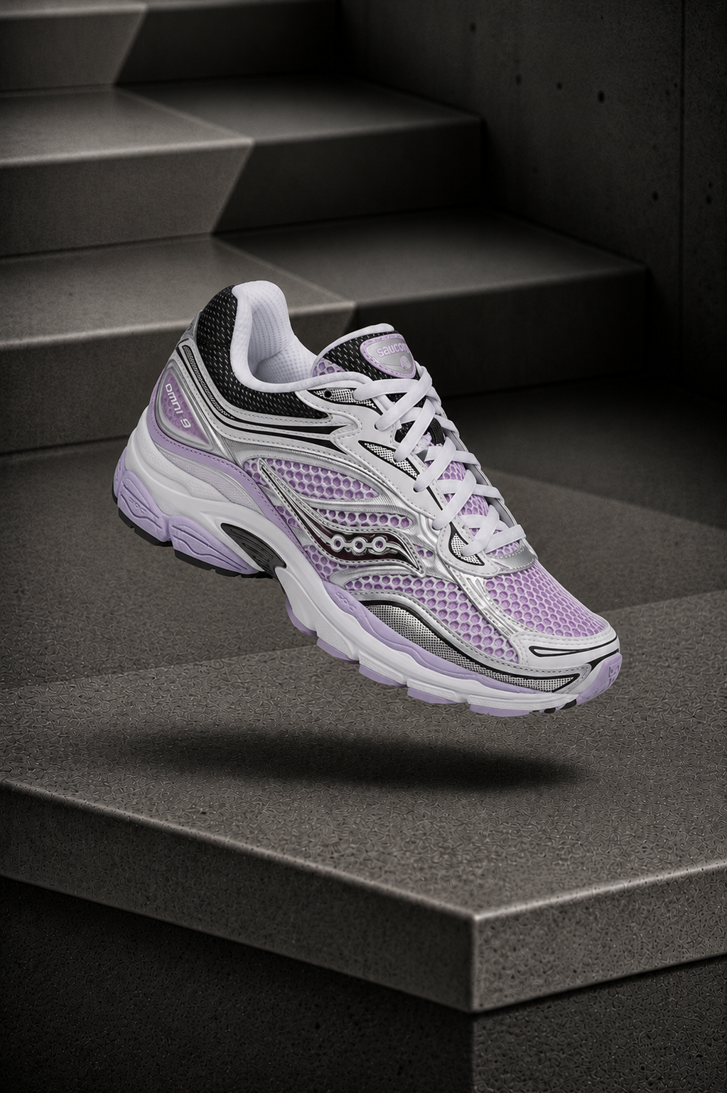 SAUCONY — ProGrid Omni 9 — Silver / Lilac