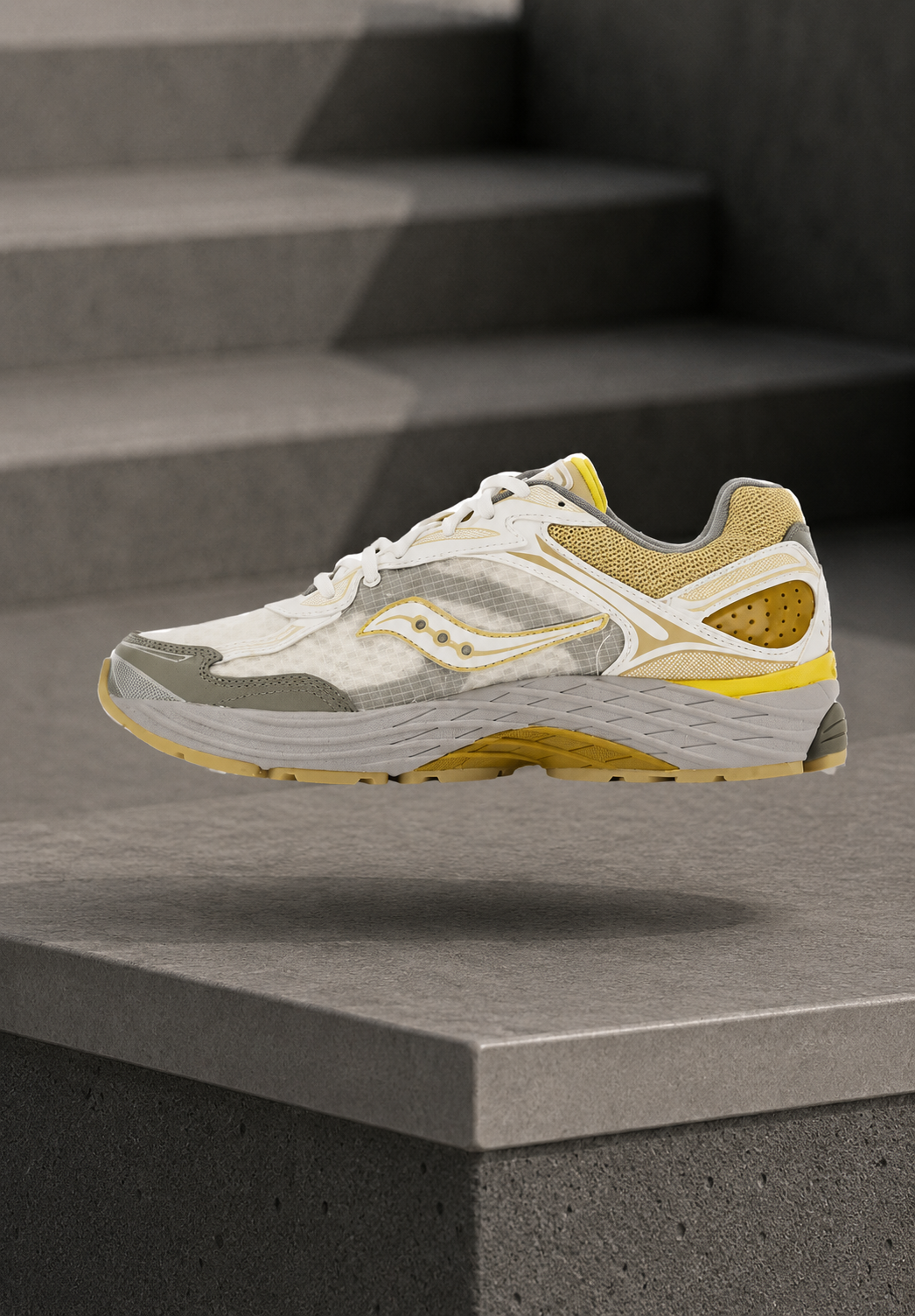 SAUCONY — ProGrid Omni 9 — Crème / Moutarde / Sauge