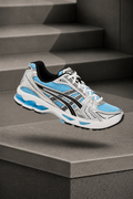 ASICS Gel-Kayano 14 — Bleu Ciel / Argenté / Blanc / Noir