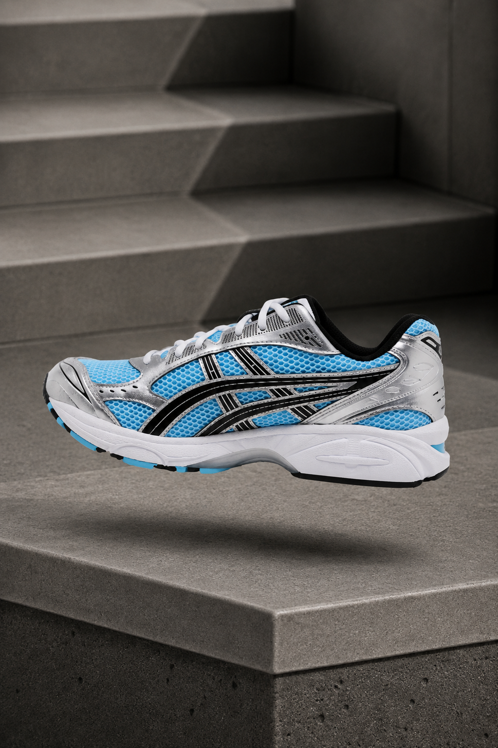 ASICS Gel-Kayano 14 — Bleu Ciel / Argenté / Blanc / Noir