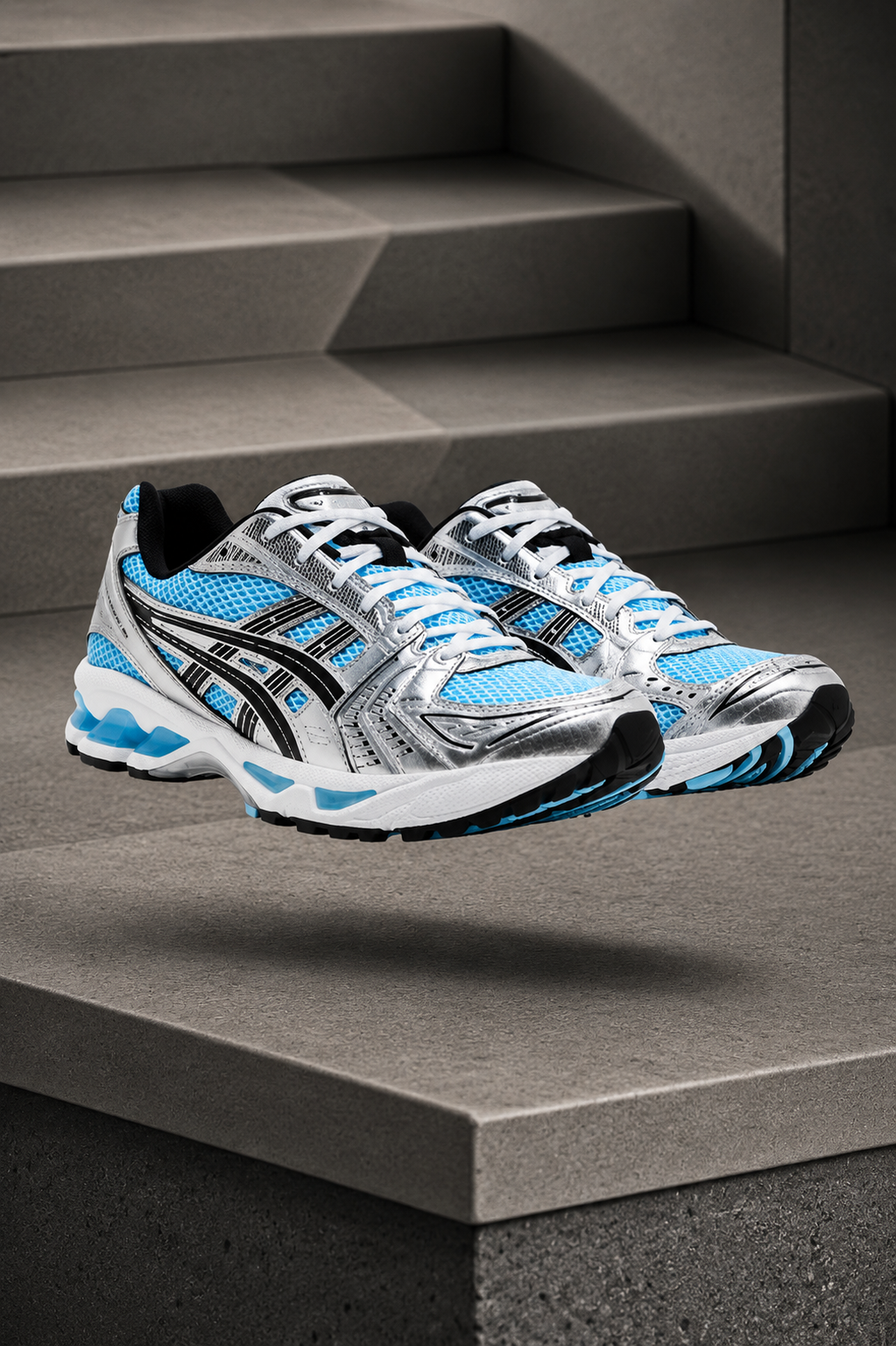 ASICS Gel-Kayano 14 — Bleu Ciel / Argenté / Blanc / Noir