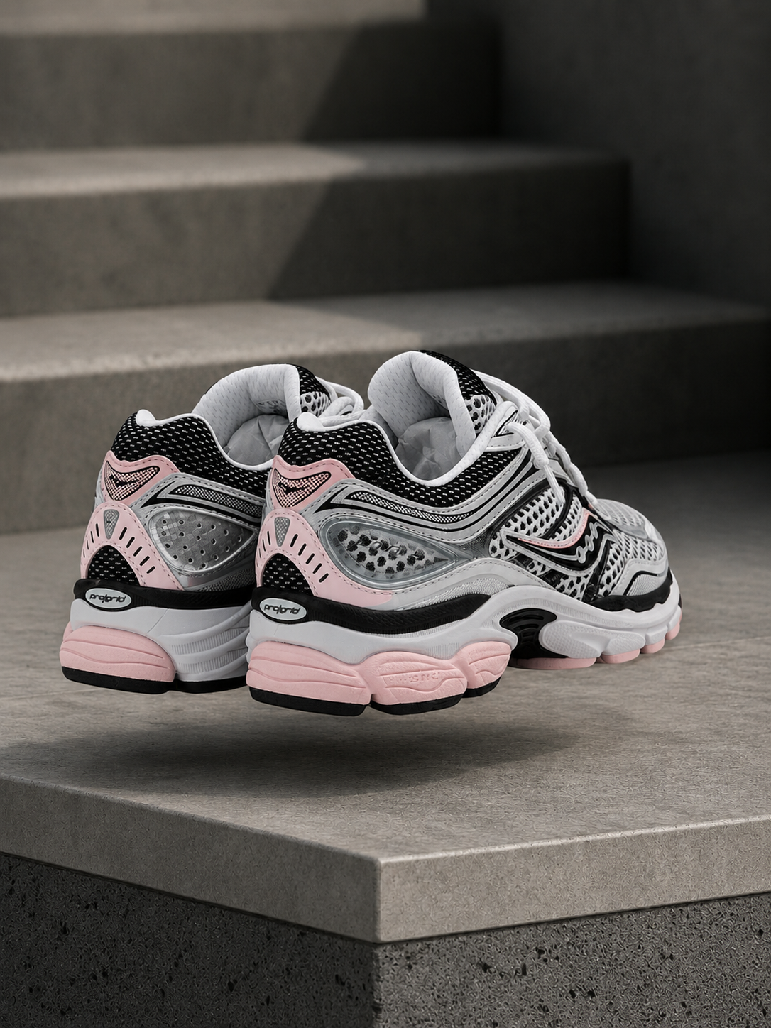 Saucony Omni Grid 9 Rose Argenté