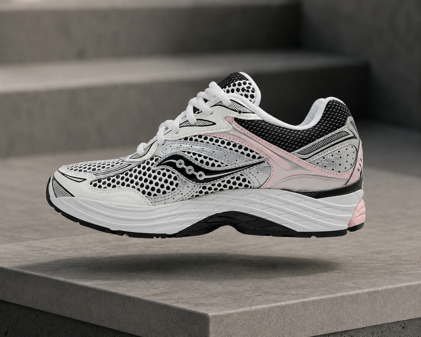 Saucony Omni Grid 9 Rose Argenté