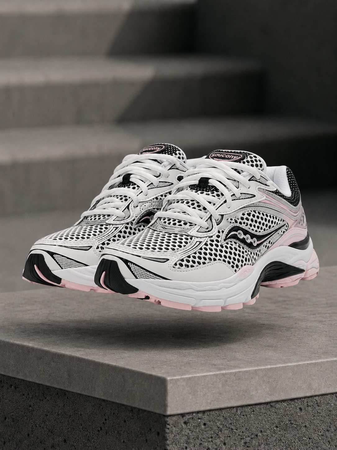 Saucony Omni Grid 9 Rose Argenté