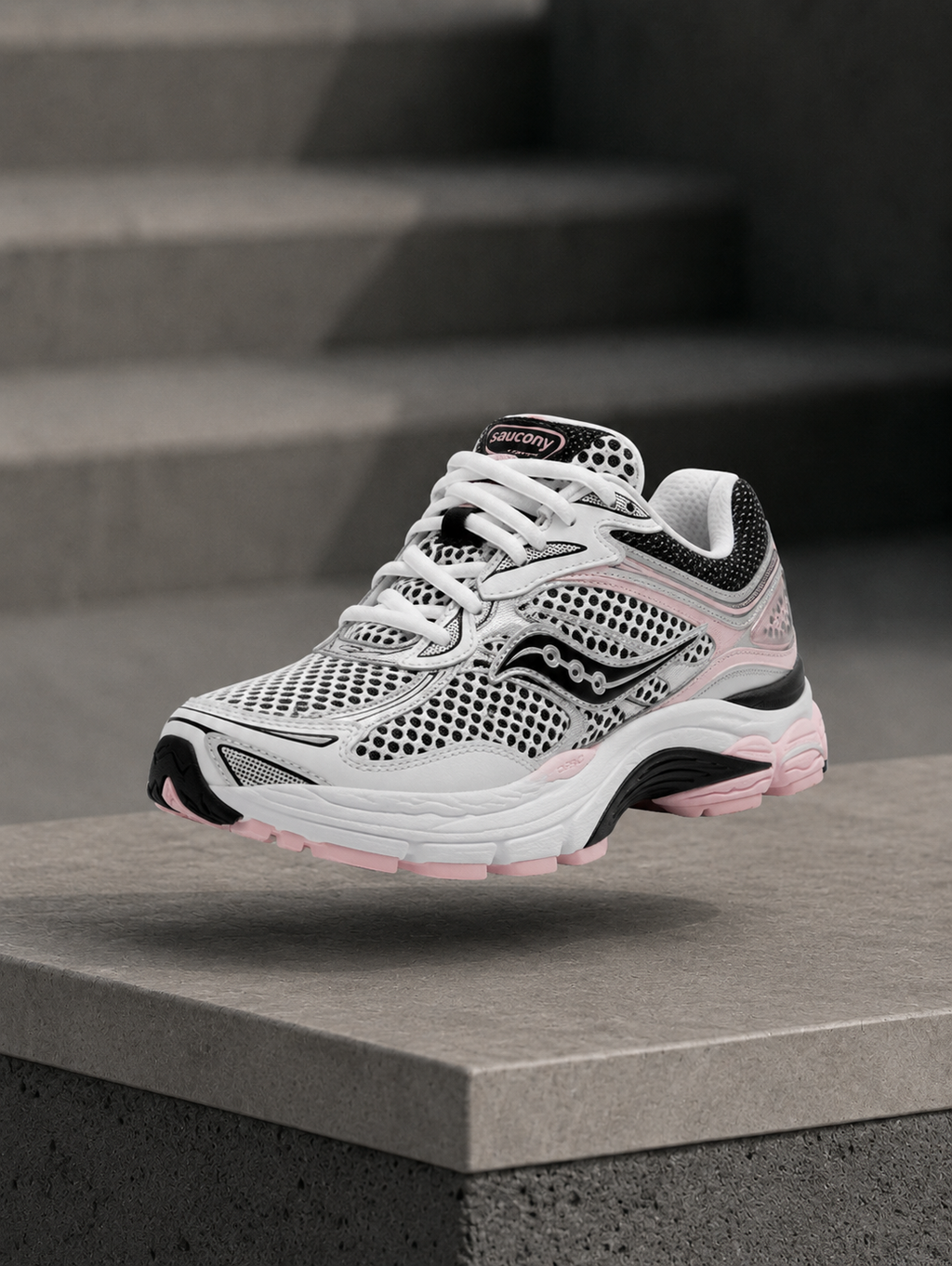 Saucony Omni Grid 9 Rose Argenté