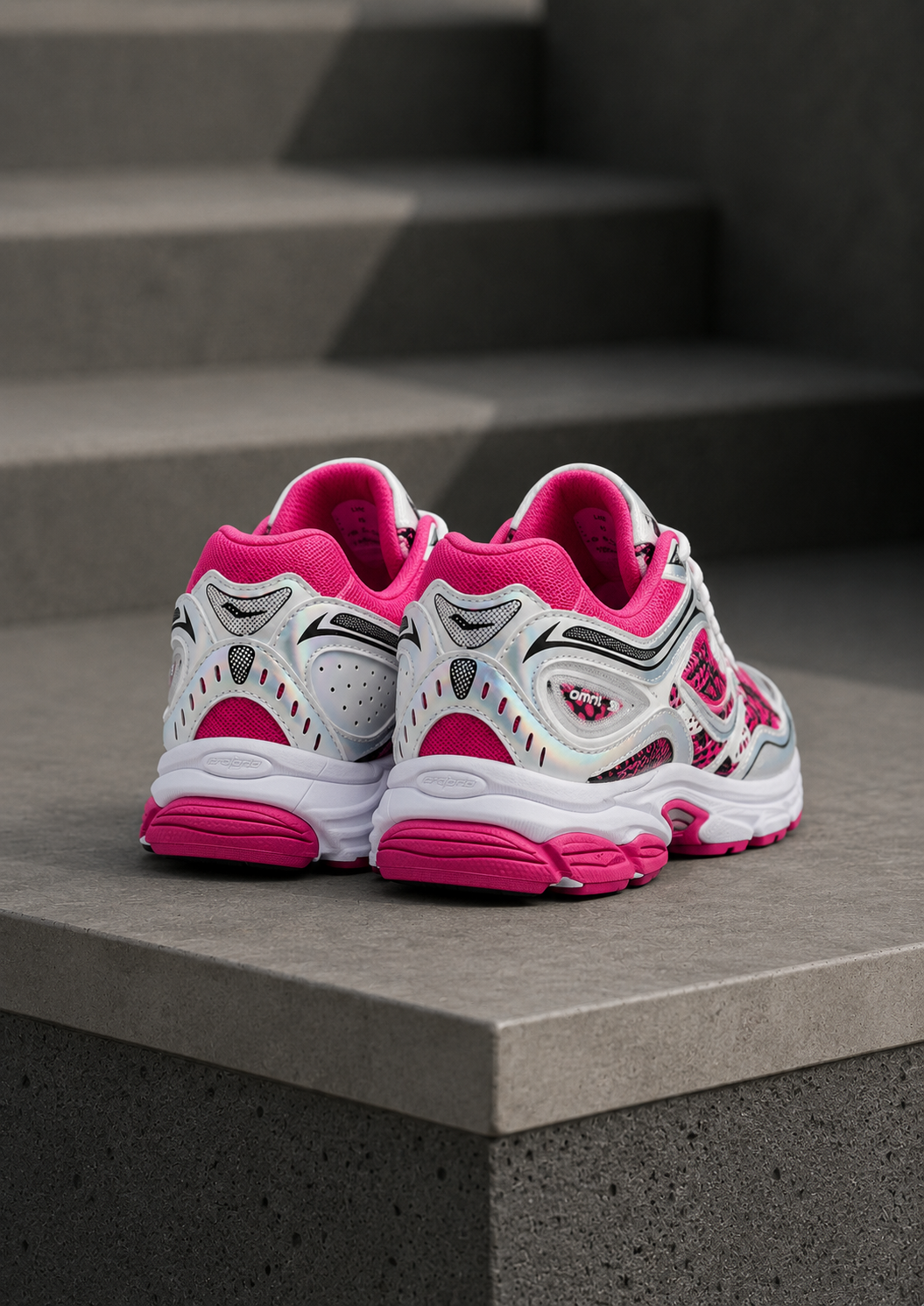 Saucony Omni Grid 9 Rose Blanc