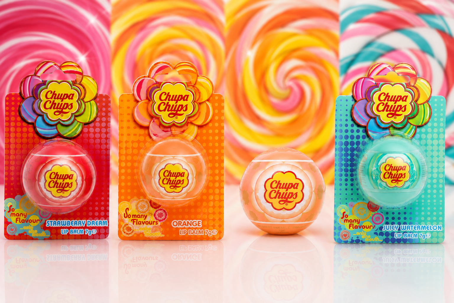 Baume à Lèvres Chupa Chups – Collection Complète 4 Parfums