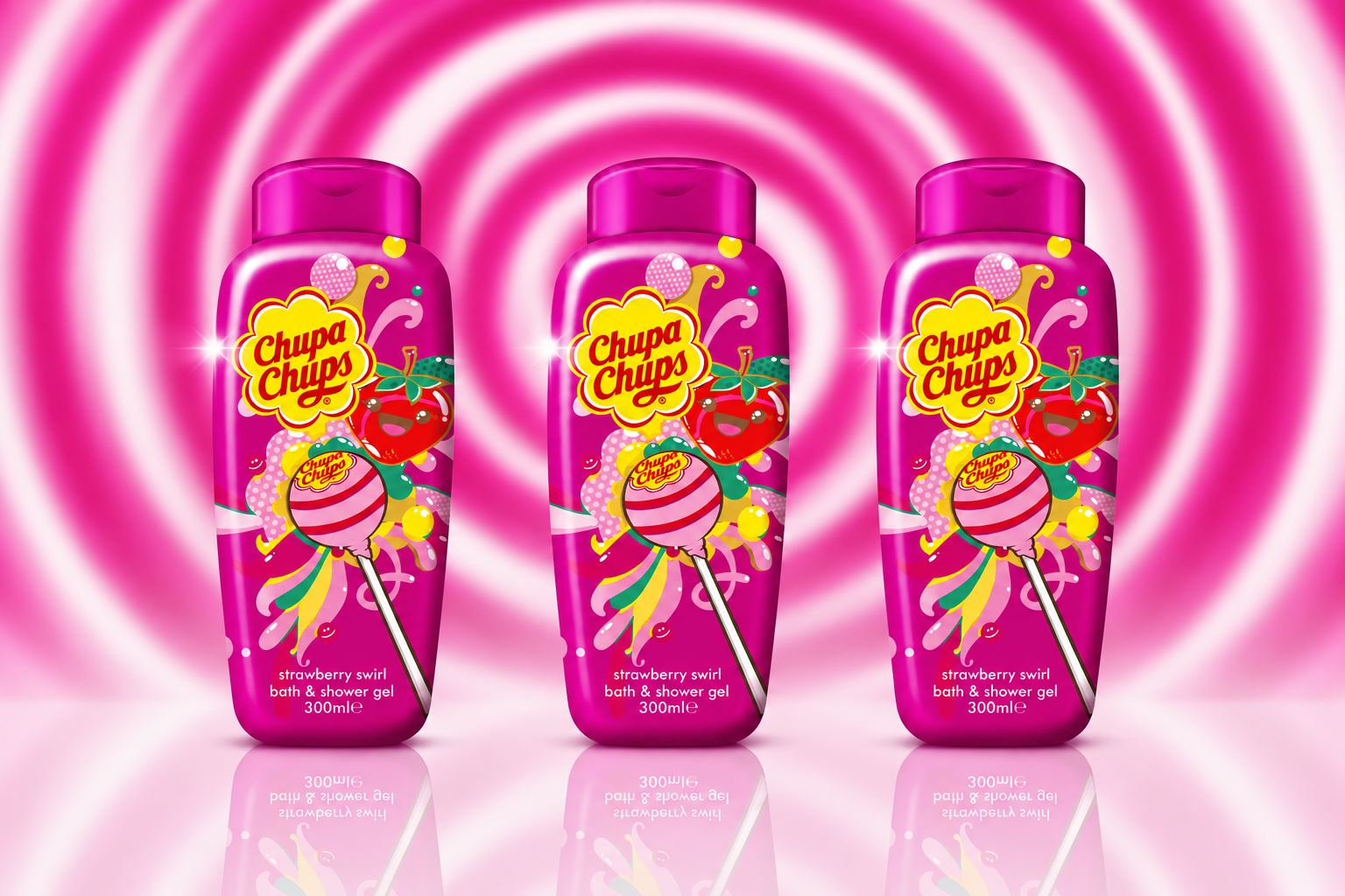 Gel Bain & Douche Chupa Chups – Collection 3 Parfums 300ml