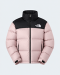 Doudoune The North Face 1996 Retro Nuptse Rose Poudré et Noire – Duvet 700 Fill, Logos Oversize