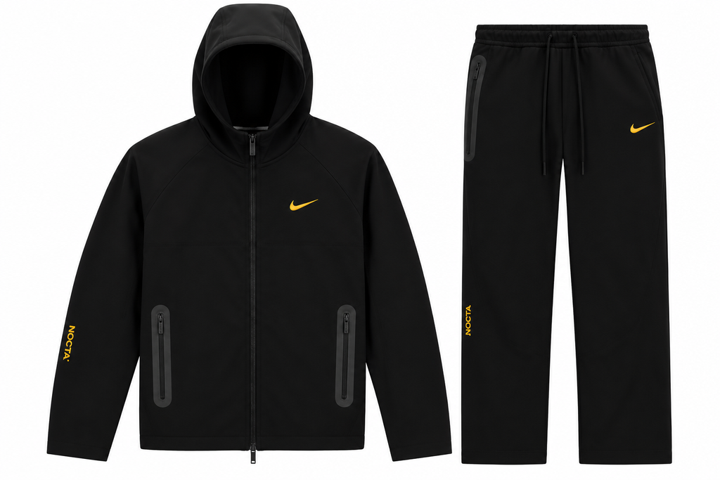 Survêtement Nike x NOCTA Tech Fleece Noir – Veste à Capuche Zippée + Pantalon