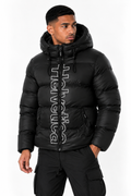 Doudoune Helvetica Silver 2 Noire à Capuche