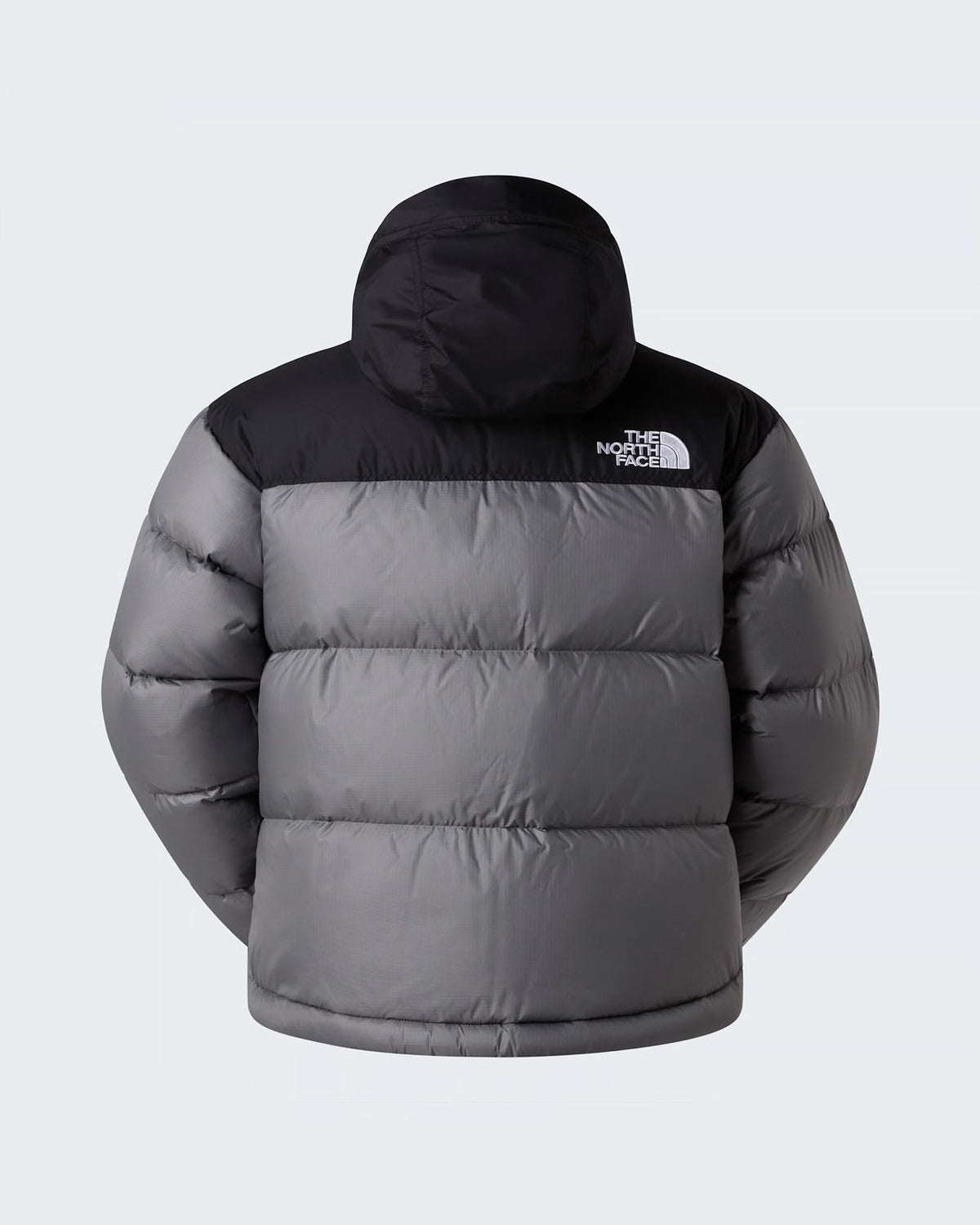 Doudoune The North Face 1996 Retro Nuptse Grise et Noire – Duvet 700 Fill, Logos Oversize