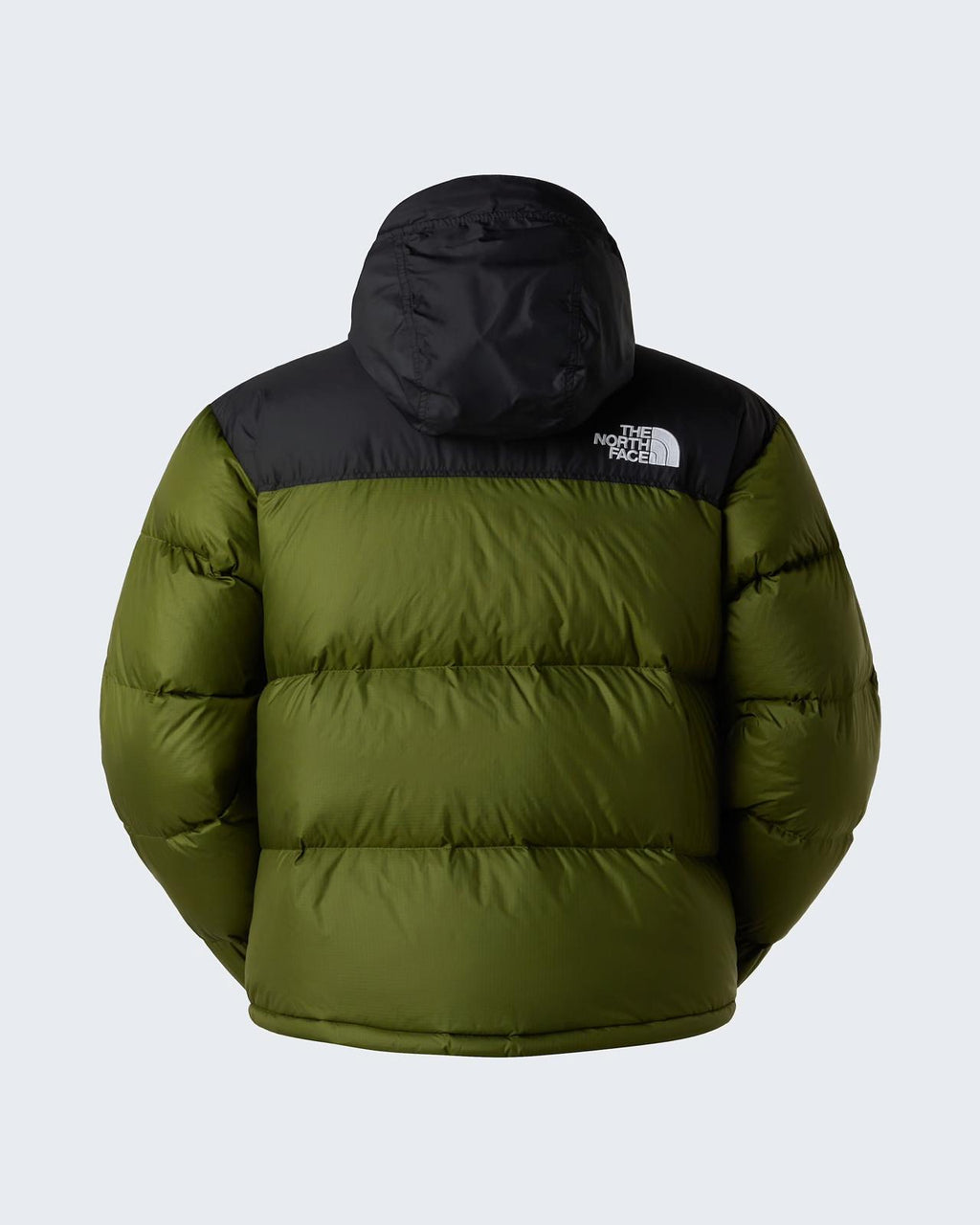 Doudoune The North Face 1996 Retro Nuptse Vert Olive et Noire – Duvet 700 Fill, Logos Oversize