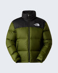 Doudoune The North Face 1996 Retro Nuptse Vert Olive et Noire – Duvet 700 Fill, Logos Oversize