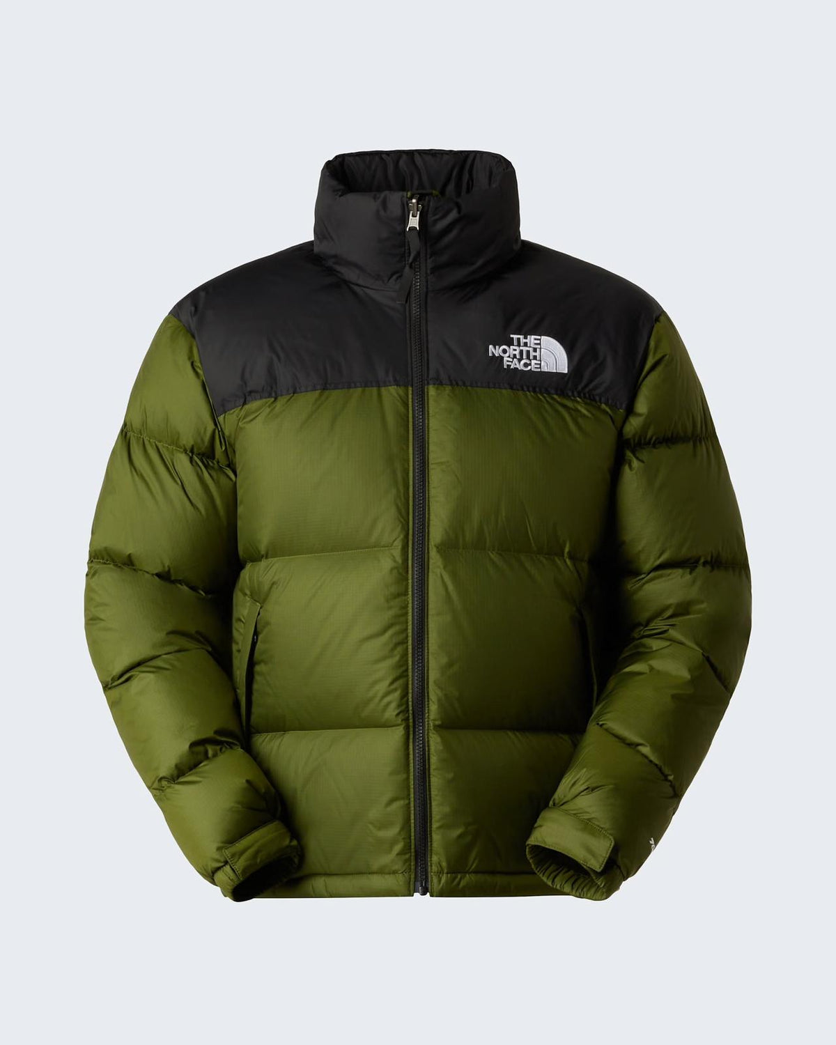 Doudoune The North Face 1996 Retro Nuptse Vert Olive et Noire – Duvet 700 Fill, Logos Oversize