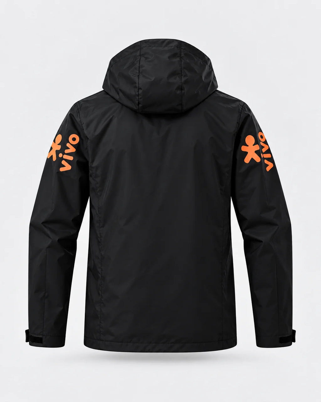 Veste d’Entraînement Équipe du Brésil Noire à Capuche – Écusson CBF, Détails Jaune et Orange