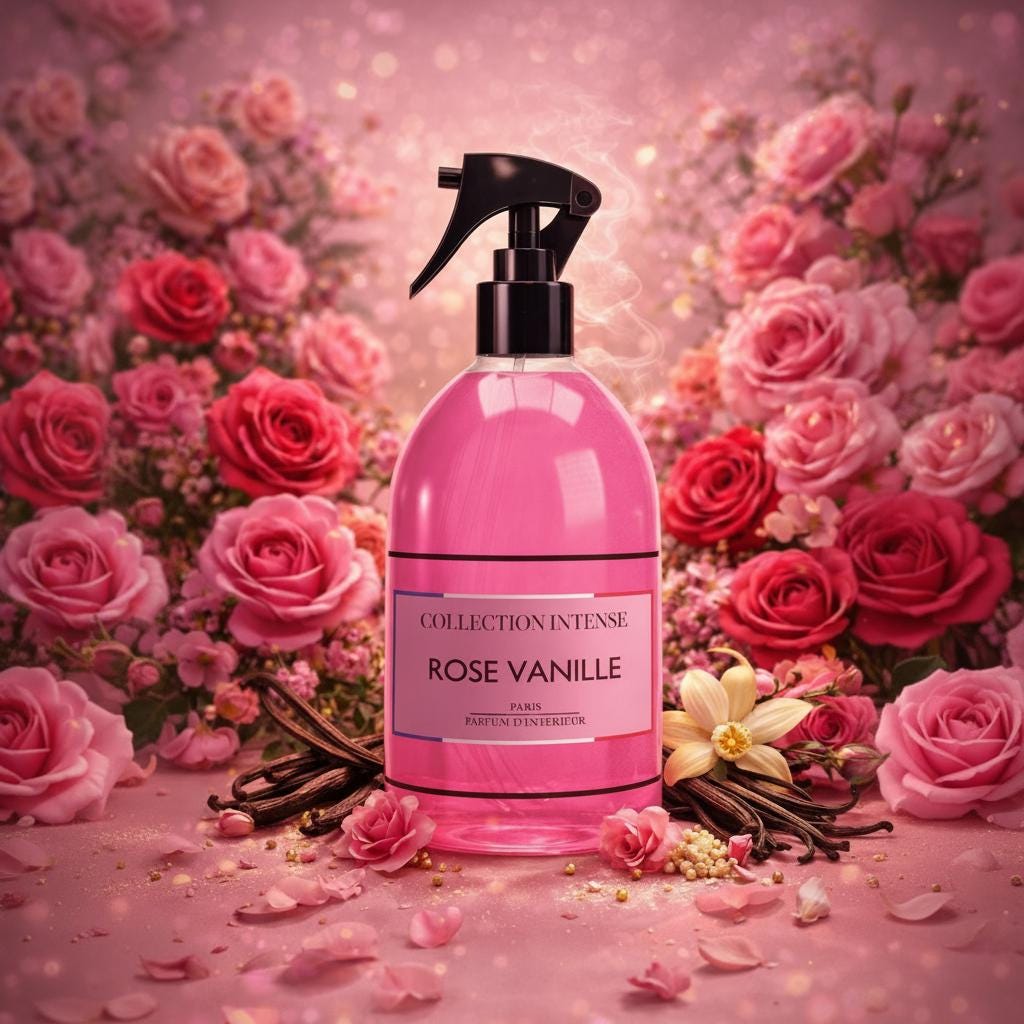 Rose Vanille – Parfum D'Intérieur 250Ml