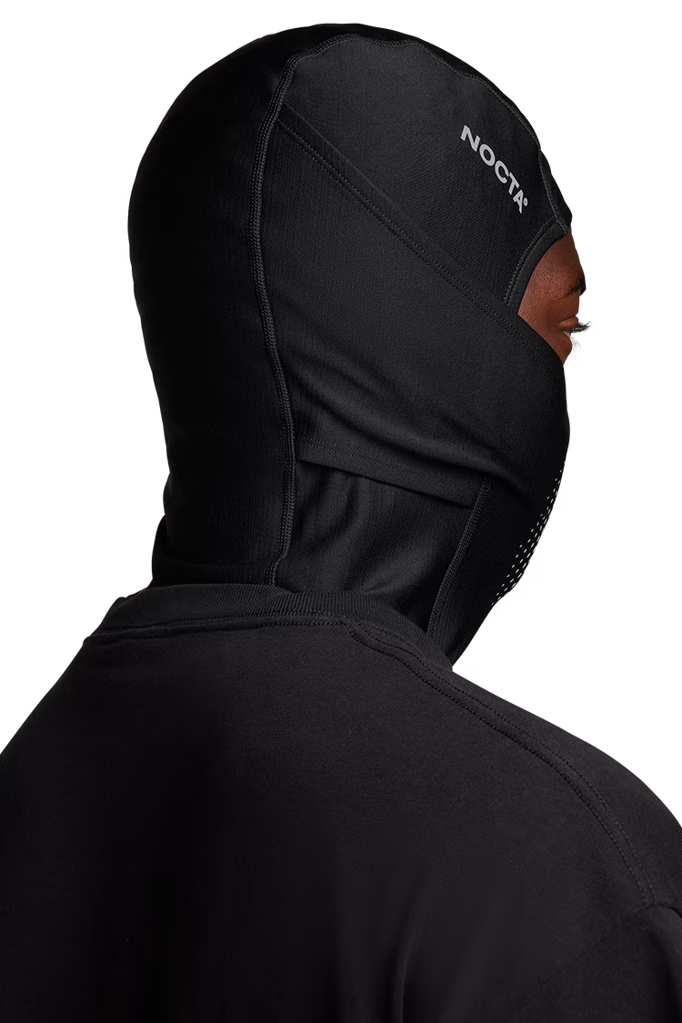 Cagoule NOCTA 8000 Peaks Nike Pro HyperWarm Noire – Balaclava Thermique, Logos Réfléchissants