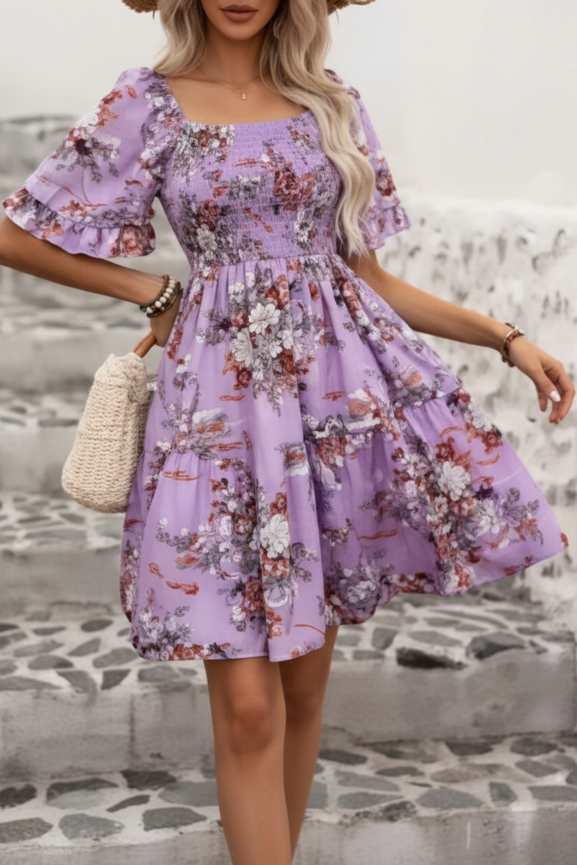 Robe lavande florale format 2:3